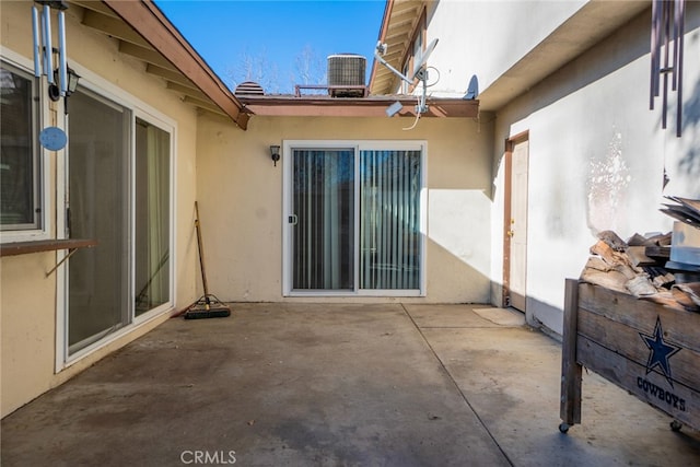 view of patio / terrace featuring central AC unit