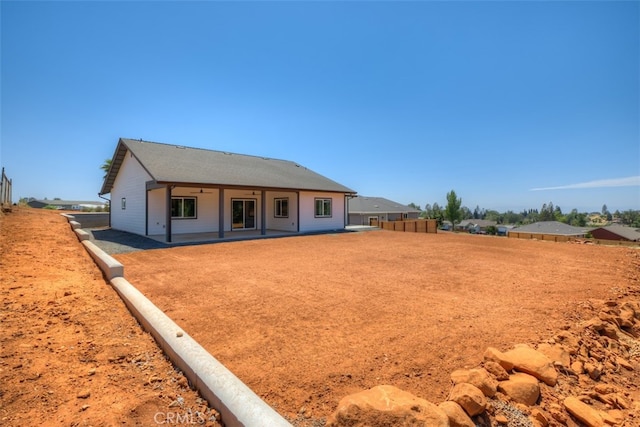 view of front of house featuring a patio