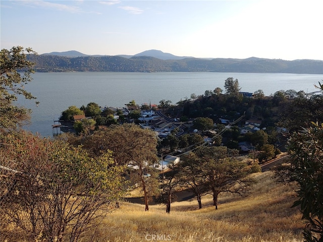 view of water feature featuring a mountain view