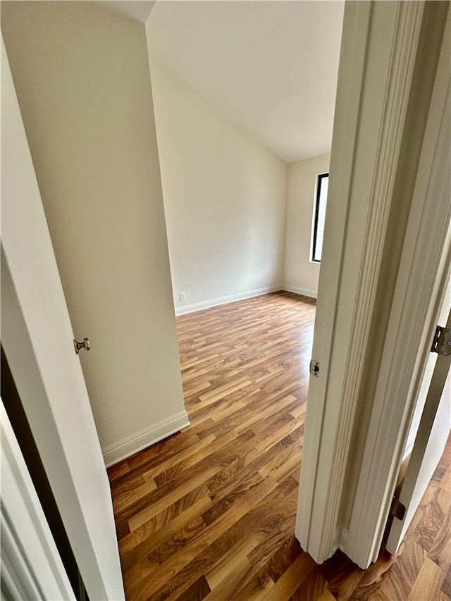 hallway featuring light hardwood / wood-style floors