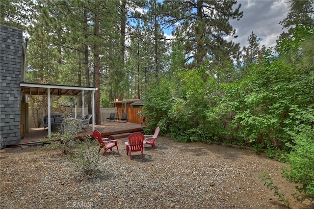 view of yard featuring a patio