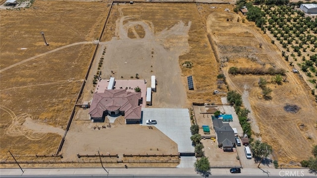 bird's eye view featuring a rural view