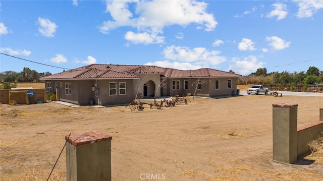 view of rear view of property