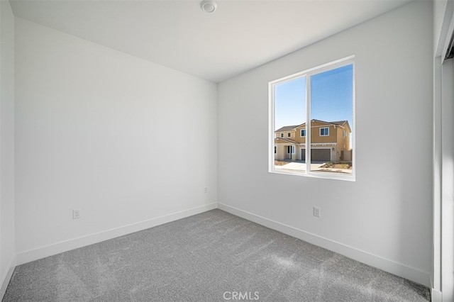 view of carpeted empty room