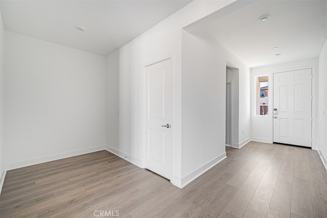 foyer featuring light hardwood / wood-style floors