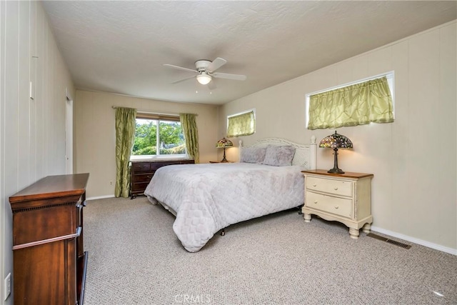 7722 Cora Dr, Lucerne, CA 95458 - bedroom featuring carpet floors, baseboards, and a ceiling fan
