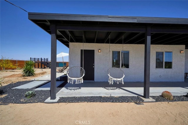 exterior space with a patio