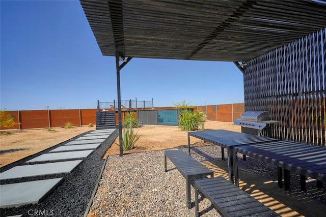 exterior space with grilling area