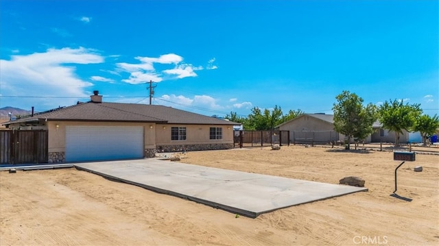 ranch-style house with a garage