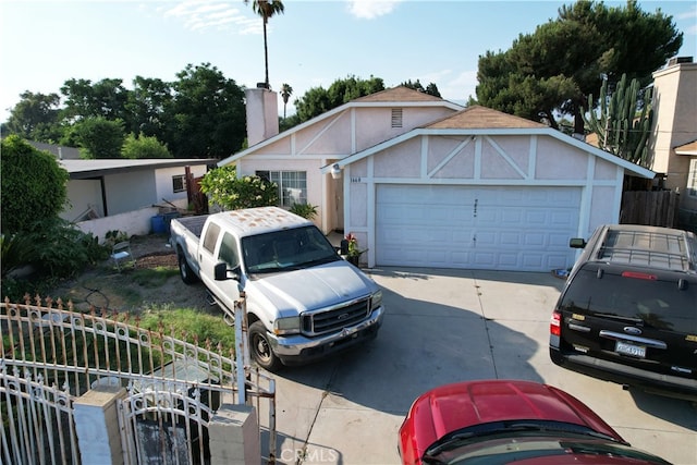 view of front of house featuring a garage