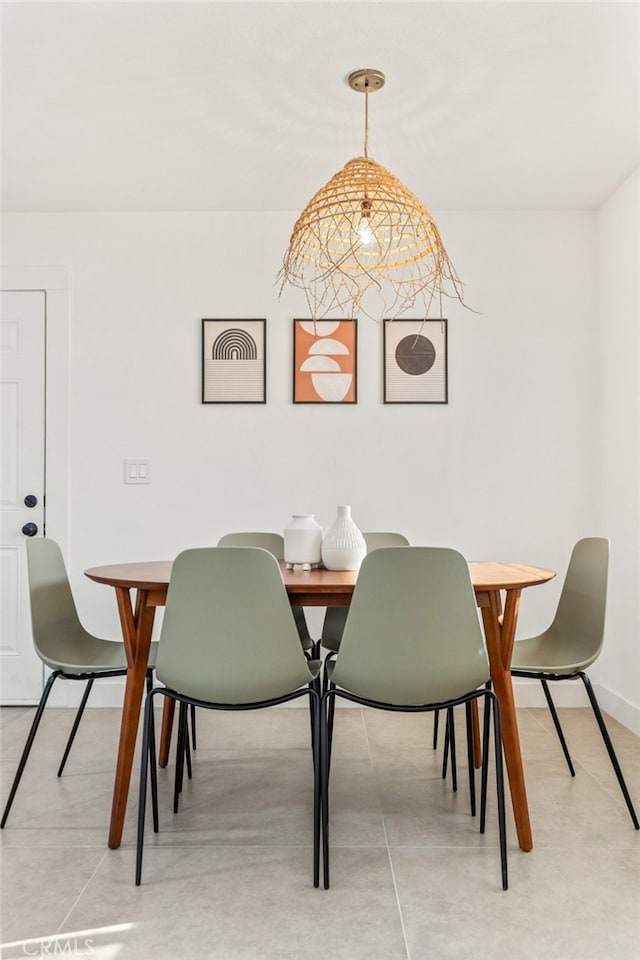 view of dining room