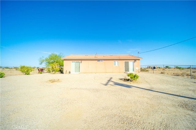 view of back of property