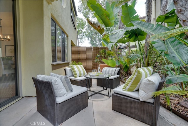 view of patio / terrace featuring outdoor lounge area