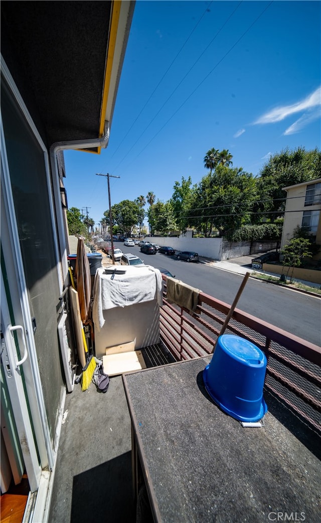 view of balcony