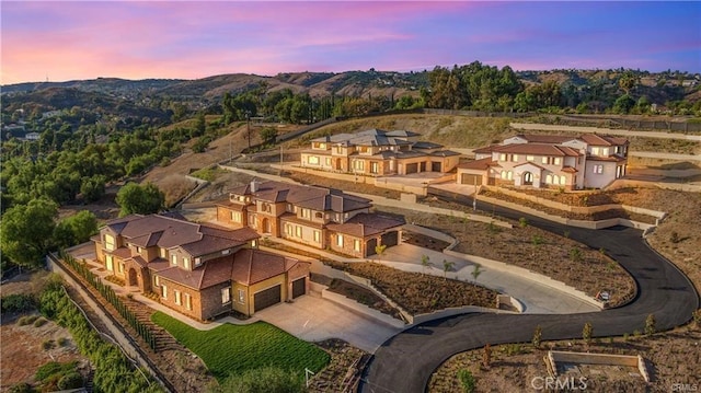 20487 Gartel Dr, Walnut, CA 91789 - aerial view at dusk of a residential view