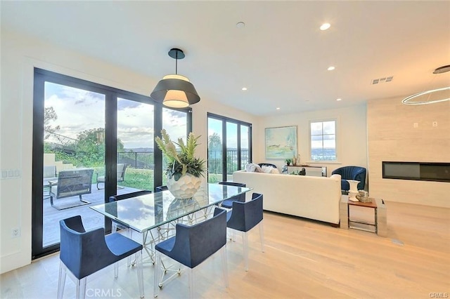 20487 Gartel Dr, Walnut, CA 91789 - dining area featuring recessed lighting and light wood-style flooring