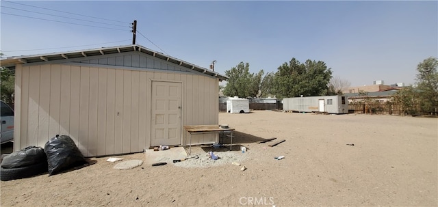 view of outbuilding