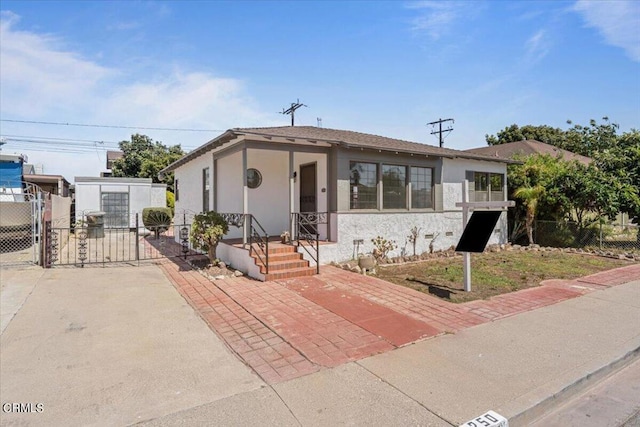 view of front of home