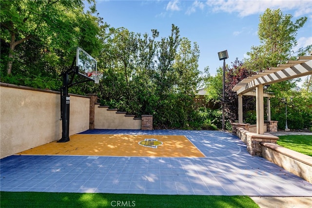 view of basketball court