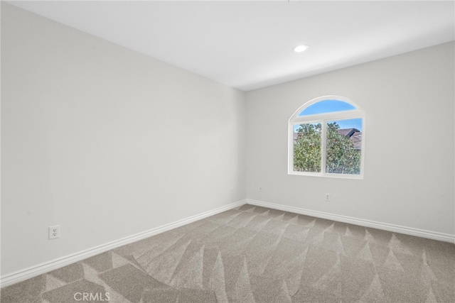 328 E Imperial Ave Unit 1, El Segundo, CA 90245 - empty room featuring baseboards, carpet flooring, and recessed lighting