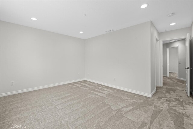 328 E Imperial Ave Unit 1, El Segundo, CA 90245 - empty room featuring carpet flooring, recessed lighting, baseboards, and a smoke detector