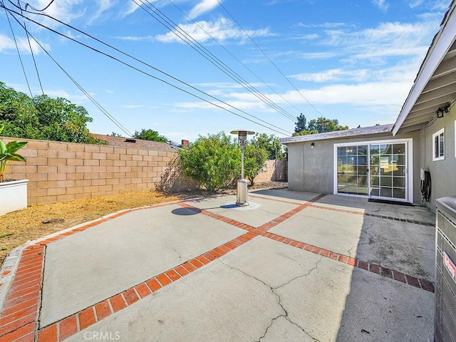 view of patio / terrace with a fenced backyard