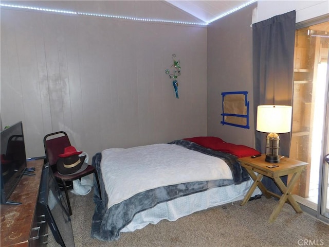 18786 Dove Ct, Hidden Valley Lake, CA 95467 - bedroom featuring lofted ceiling and carpet floors