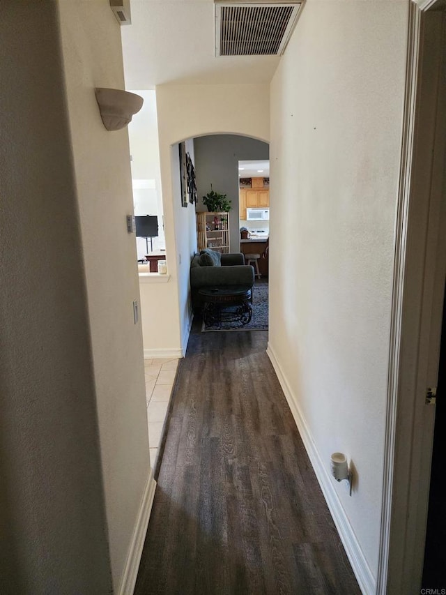 hall featuring light hardwood / wood-style flooring