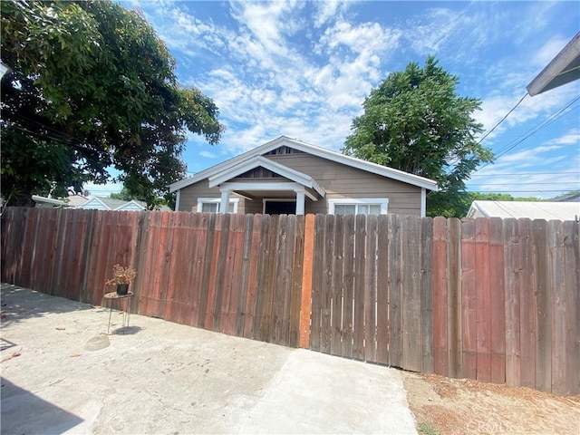 view of front of home