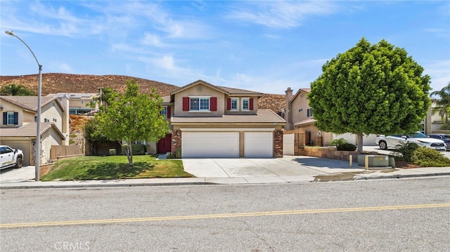 front facade featuring a garage