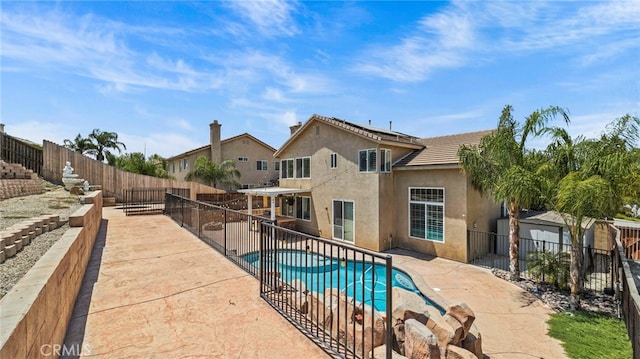 view of pool with a patio area