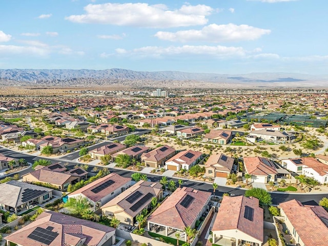 bird's eye view featuring a mountain view