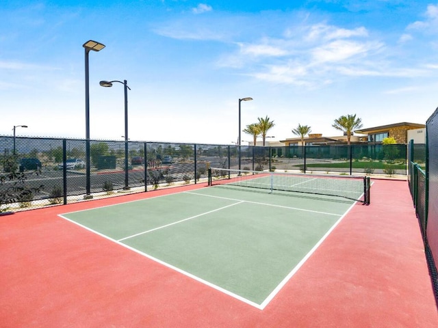 view of tennis court