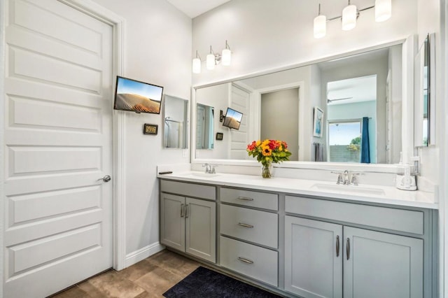 bathroom with vanity