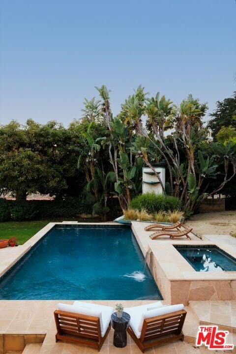 view of pool with a patio