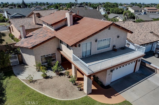 birds eye view of property