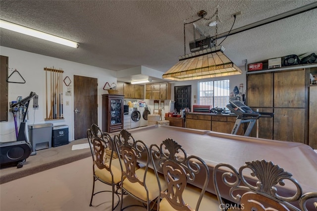 garage featuring separate washer and dryer