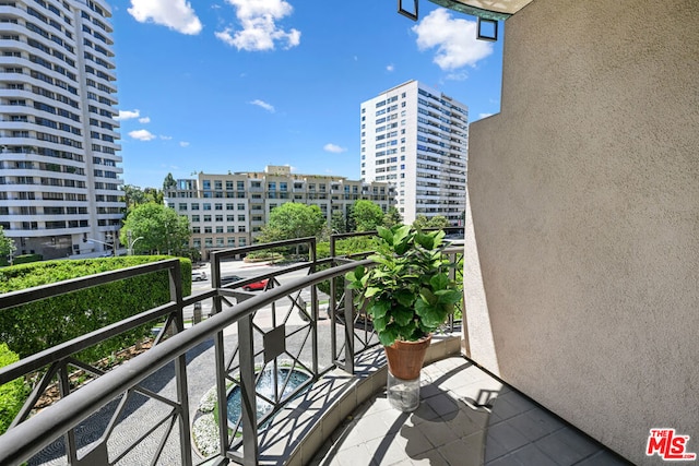 view of balcony