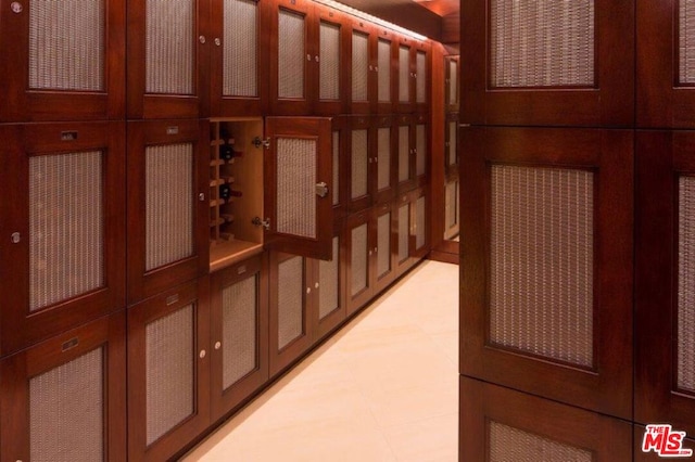 view of wine room