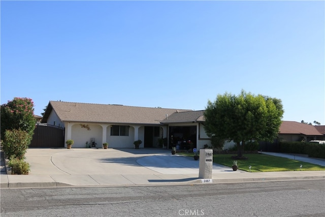 view of ranch-style home