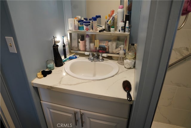 bathroom with vanity