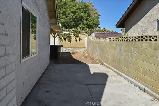 exterior space with a patio area