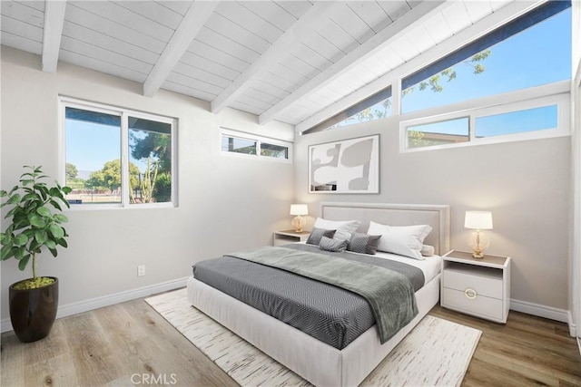 15814 Septo St, North Hills, CA 91343 - bedroom with wood ceiling, baseboards, and wood finished floors