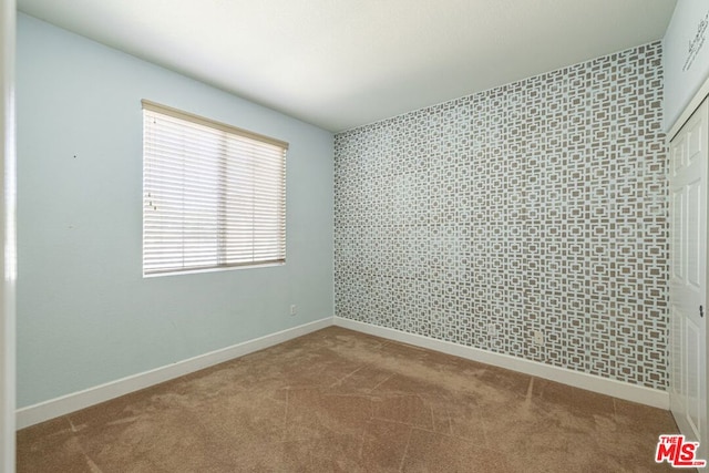 carpeted empty room with a wealth of natural light