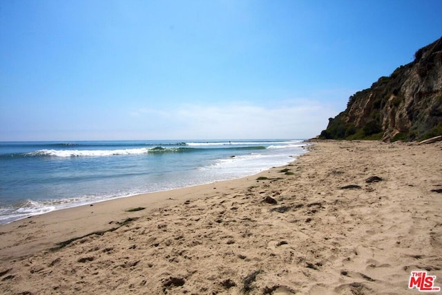 water view featuring a view of the beach