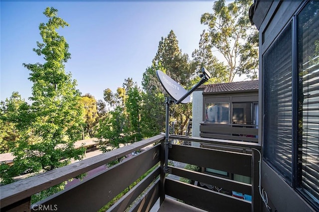 view of balcony