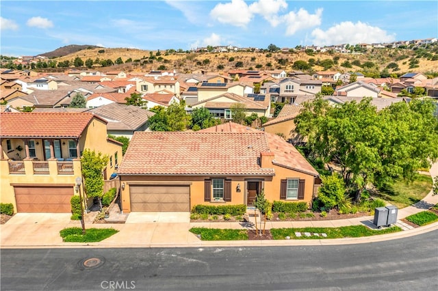 aerial view featuring a mountain view