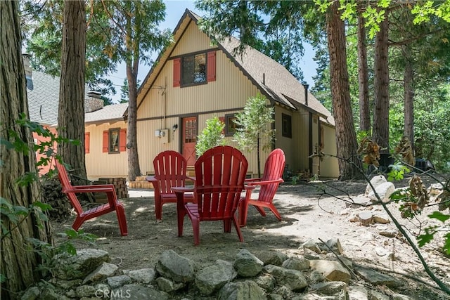 rear view of house featuring a patio area