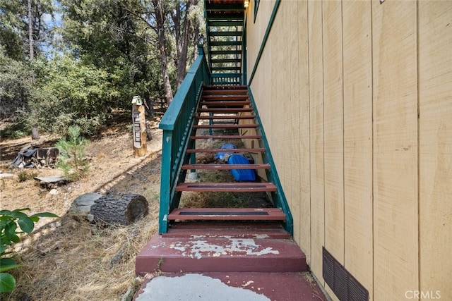 view of stairs