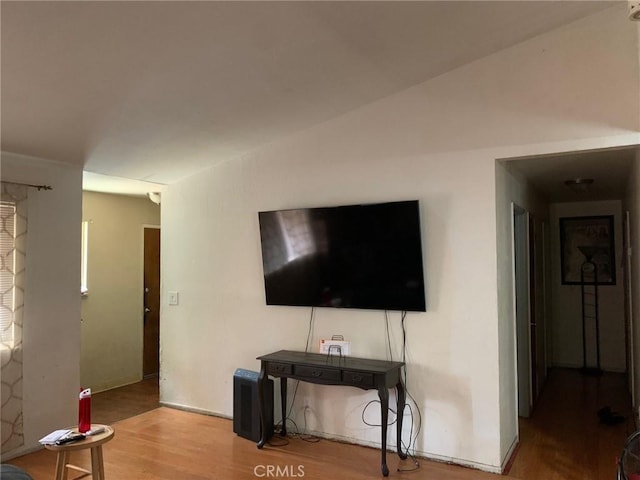 living room featuring hardwood / wood-style flooring